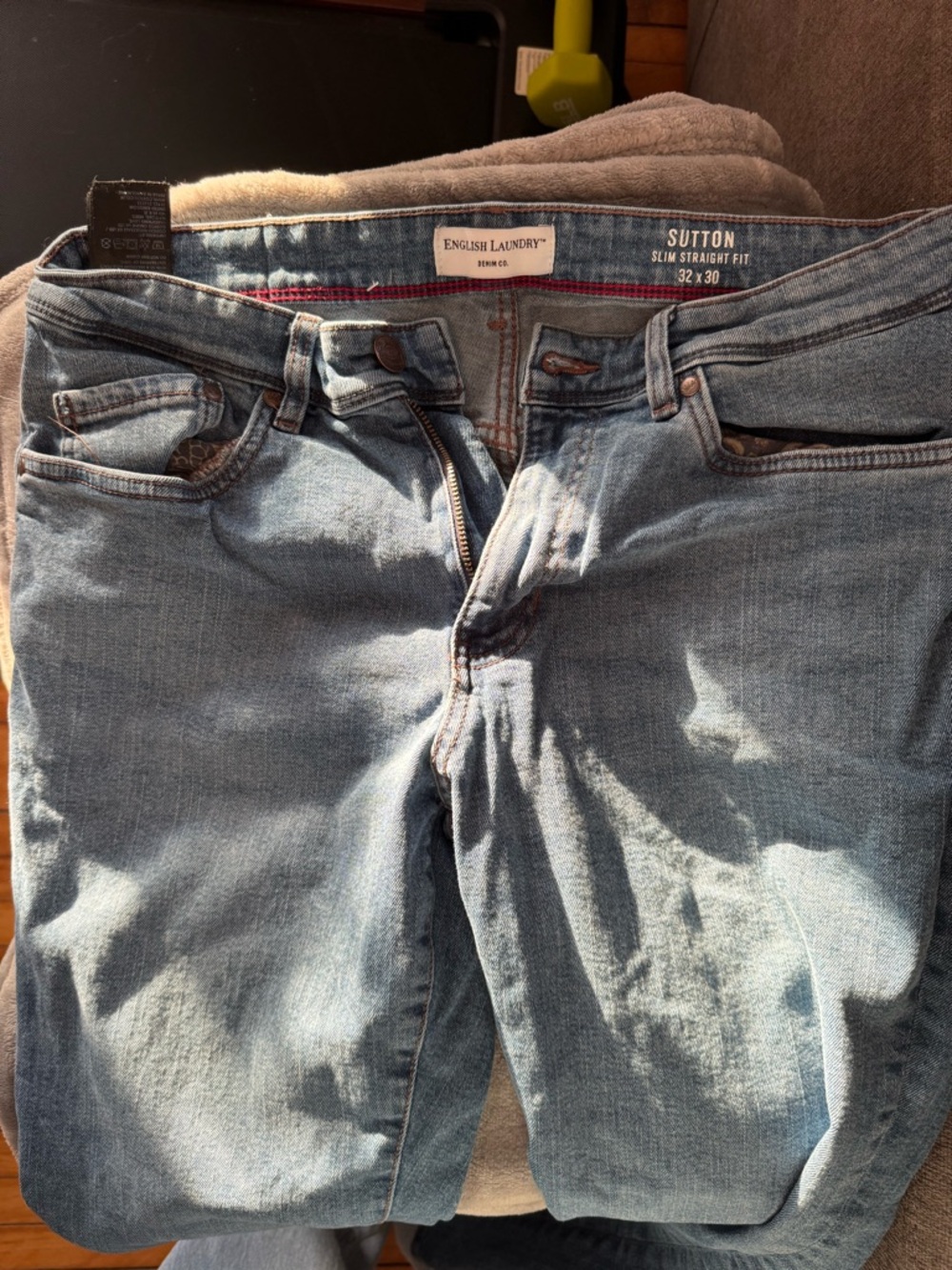 English Laundry Light Blue Slim Straight Jeans
